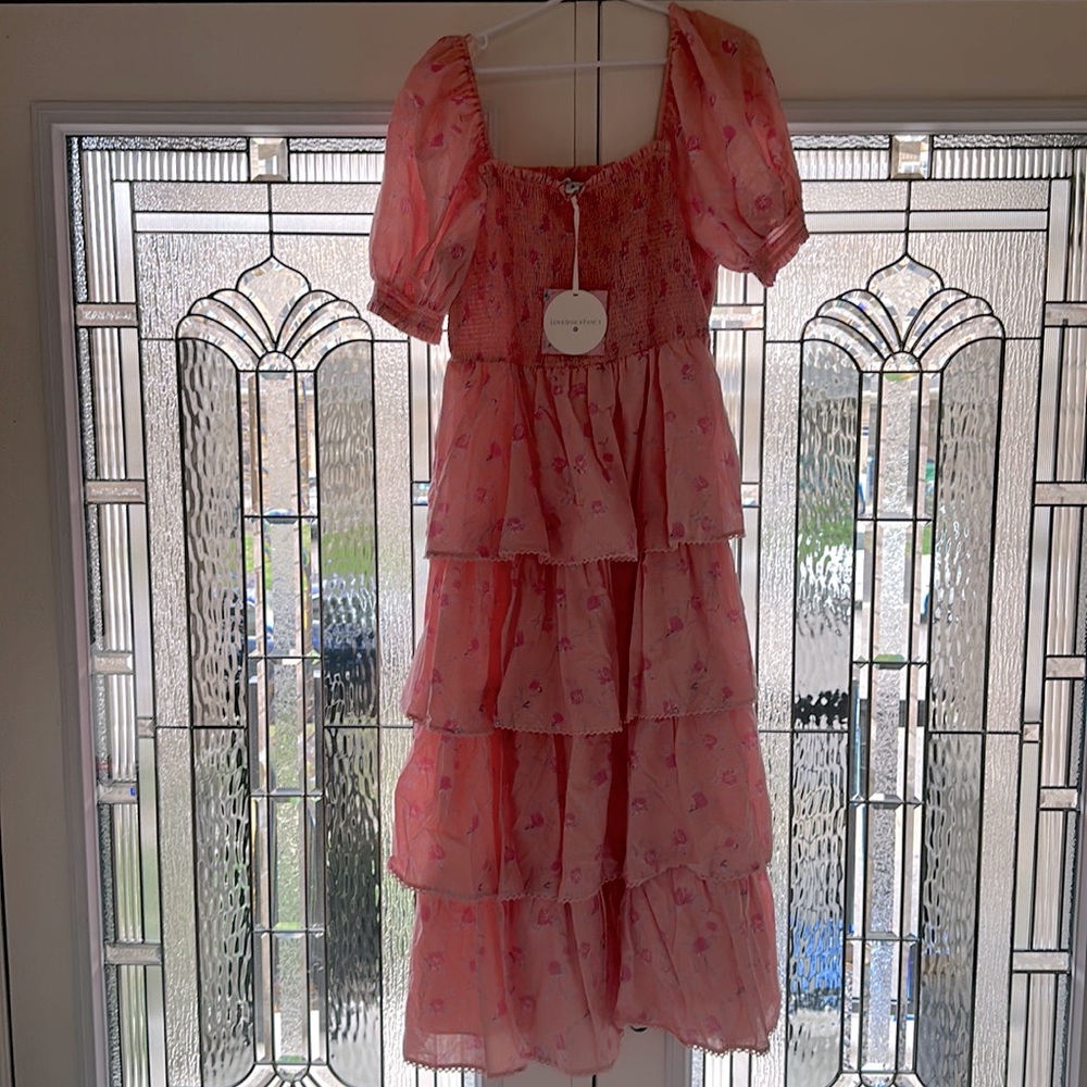 LoveShackFancy for Target ruffled maxi dress L